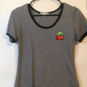 Black and White Striped T-Shirt